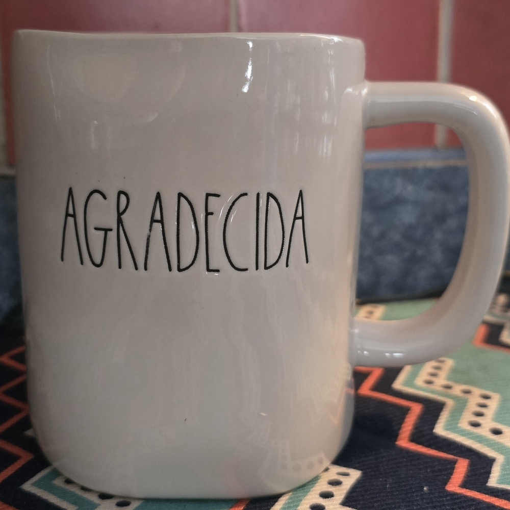 Rae Dunn "AGRADECIDA" (Grateful) Spanish Artisan Collection